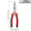 20.32 cm Magnetic Needle Nose Pliers