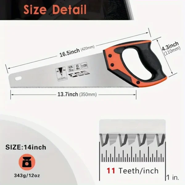 ErgoGrip 14-Inch Alloy Steel Handsaw