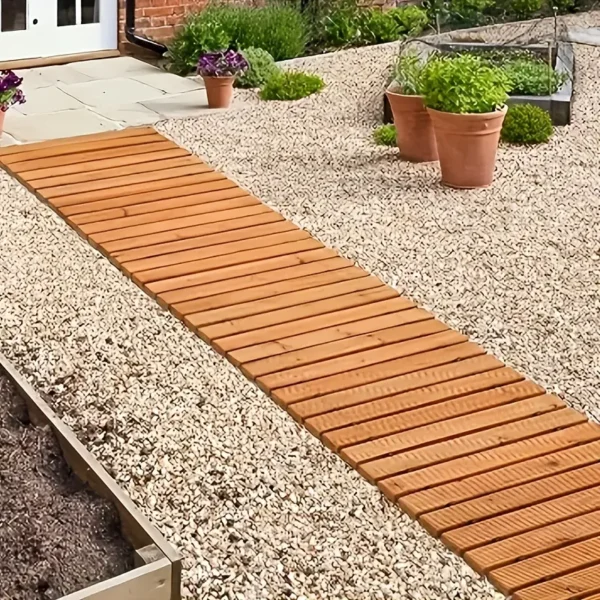 Natural Oak Garden Pathway Decking