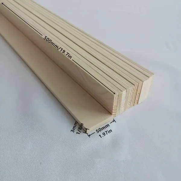 Smooth Natural Basswood Planks for Projects
