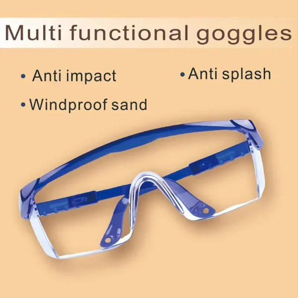 Adjustable Safety Goggles with Clear Lens
